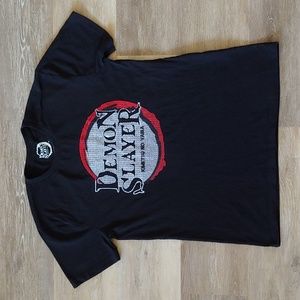 Aniplex Demon Slayer Stitched Embroidered Graphic T-Shirt Size M